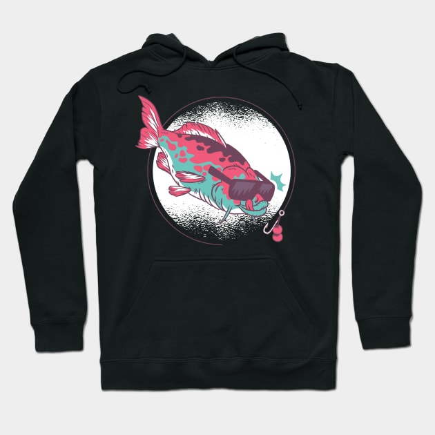 Catfishing Graphic Tee Hoodie by vexeltees